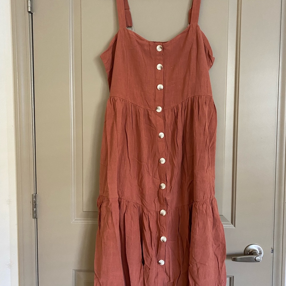 Button from midi dress